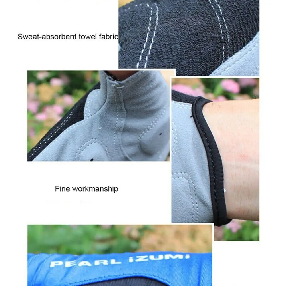 Half Finger Cycling Gloves High Quality Elasticity Silicone Padded Sports Gloves Soft Fingerless Riding Gloves Men 2