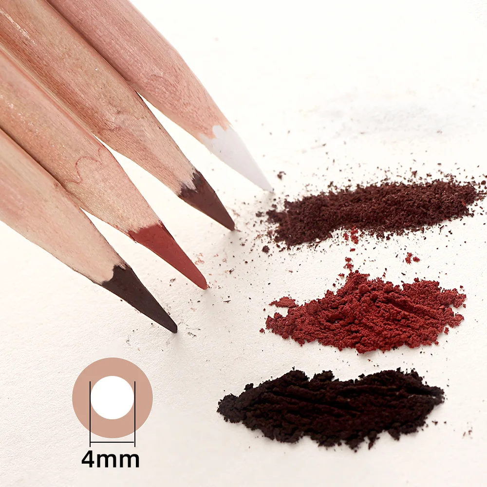Professional Sketch Colored Charcoal Pencils Set Sketch Highlight Pencils For Drawing Sketching Shading Blending 4Pcs sketch pencils,charcoal pencils