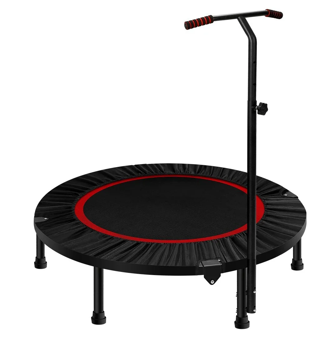 

Trampoline jumping cardio training adult kids small trampoline outdoor indoor fitness home gym exercise foldable with hemming