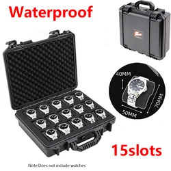 Portable Waterproof ABS Plastic Multi - Slot Watch Storage Case (15 slots 3326)
