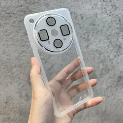 Matte Transparent Shockproof Silicone Case with Camera Protection for OPPO Find X9s Pro (Clear)