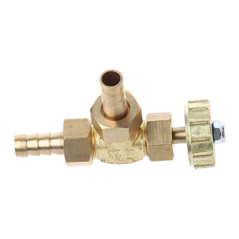 Vanne à Aiguille Laiton 1/4" Pour Propane/butane - Pression 1MPa - Sortie Barbelé 8mm/10mm