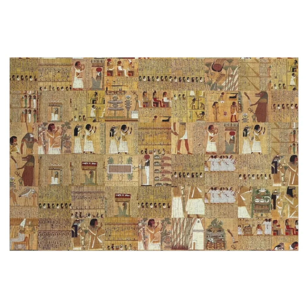 

Egyptian Hieroglyphs Jigsaw Puzzle Diorama Accessories Personalized Gift Married Puzzle