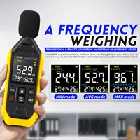 FNIRSI 30~130dB A Weight Sound Level Tester Digital Noise Meter Thermometer Hygrometer Recharge DB Audio Measure Tools Data Hold 1