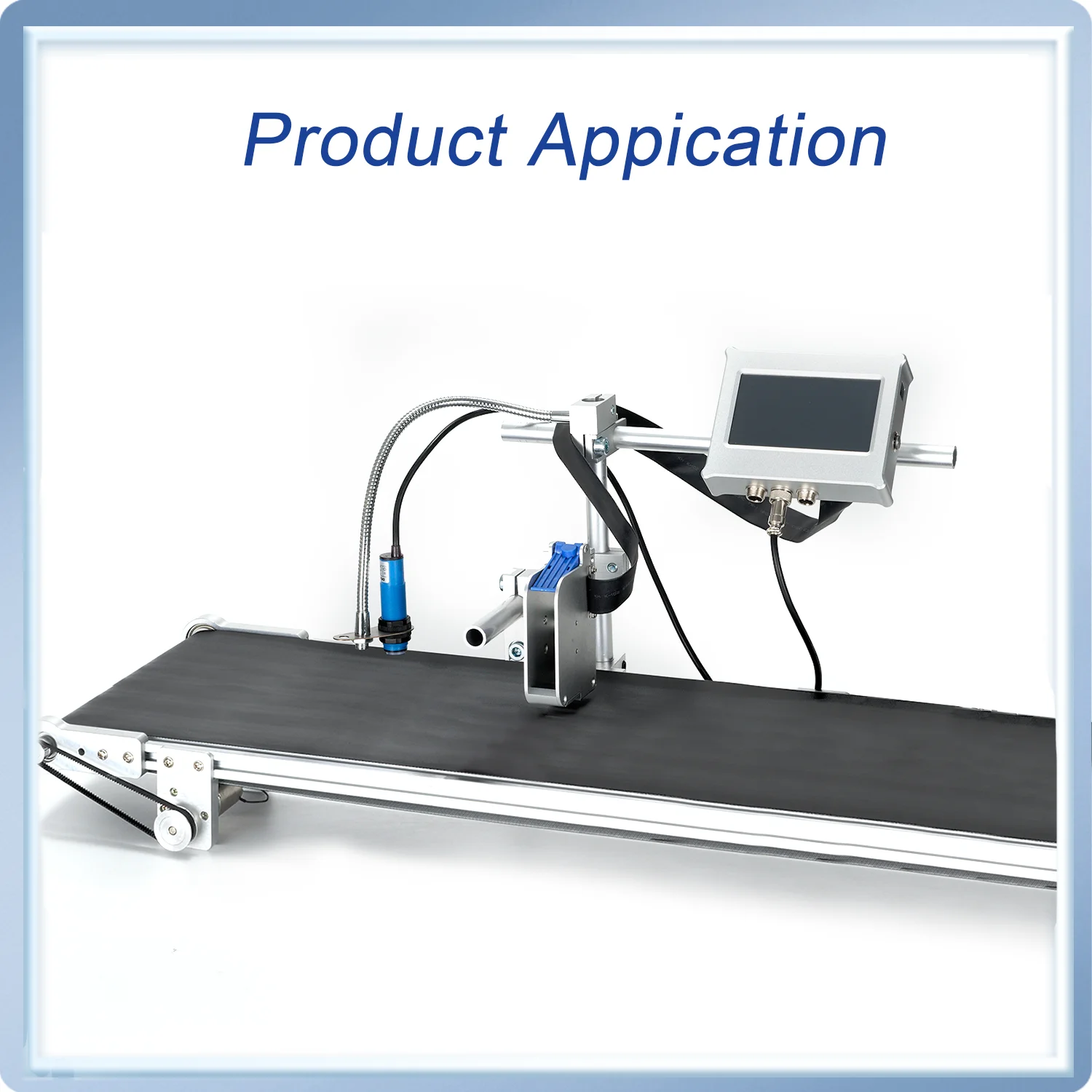 100cm Wide Aluminum Alloy Conveyor Belt Adjustable Speed Electric Conveyor for O