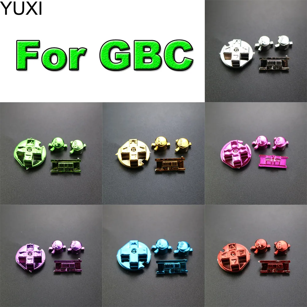 

YUXI 1Set Replacement For Gameboy Color GBC Console Buttons Kit A B D-pad Key Power On Off Button