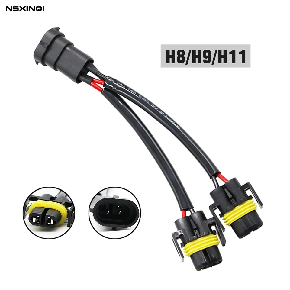 Wire Pigtail Female N H11 Two Harness Fog Light Bulb Repair - Foto 7