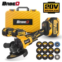 125MM M14 Brushless Angle Grinder 3 Gears Variable Cordless Angle Grinder with Box Li-on Battery Grinding Machine Cutting Tools 1