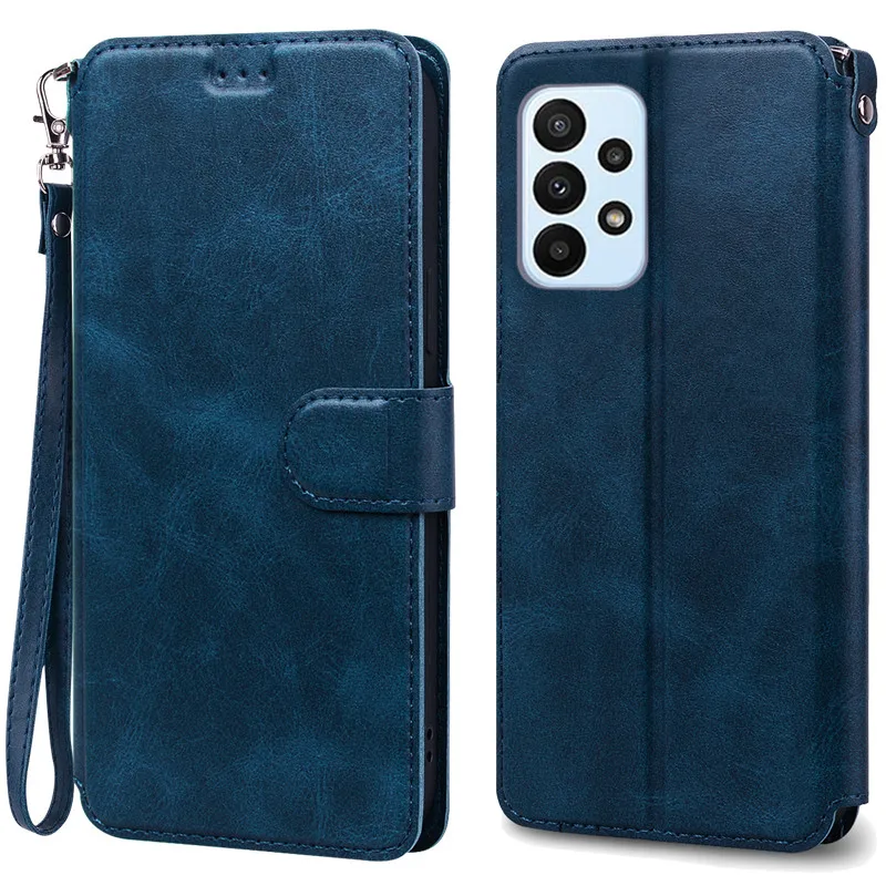 SamsungA23 Case For Samsung Galaxy A23 Case Luxury Leather Wallet Flip Case For Samsung A23 A 23 Case Cover Coque Fundas Bumper 3