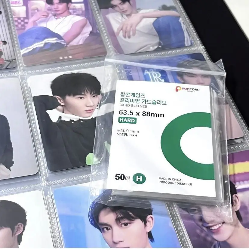 Sharkbang 50pcs/Lot Holo Card Sleeves 56x87mm 70x100mm Transparent PP Kpop Holders for Postcards Films Photocard Protector card holder,card protector,idol card protector,photo card holder,postcard holder