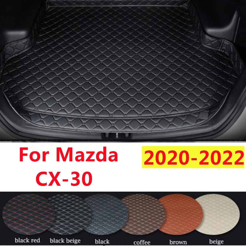 

SJ Высокая сторона на заказ подходит для Mazda CX-30 2020-2022 лет всепогодный водонепроницаемый автомобильный коврик для багажника авто задний грузовой лайнер крышка ковра