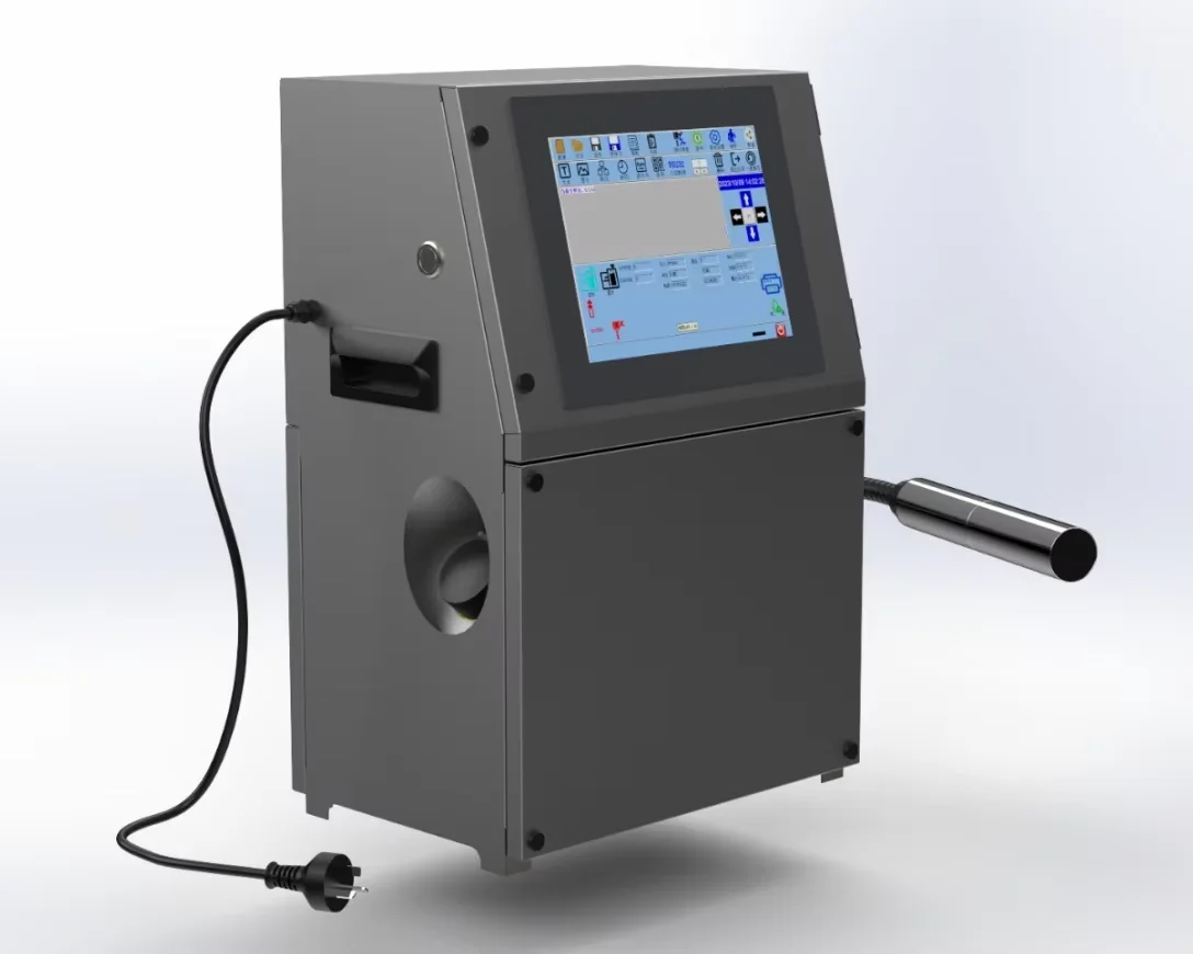 Automatic High-speed CIJ Date Batch Number Food Packaging Bag Inkjet Coding Mach