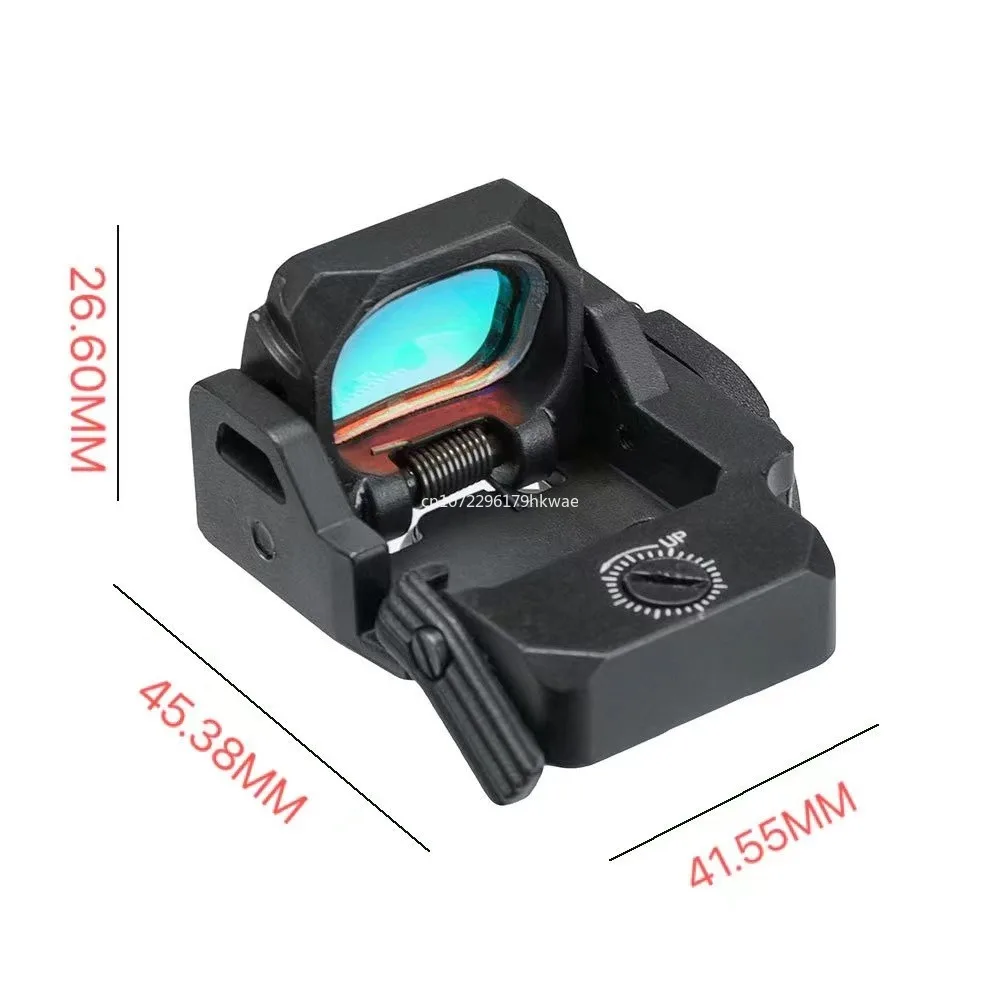 Tactical Upgraded VISM PRO Flip Up 3 MOA Red Green Dot Sight Scope Reflex Optic w/ Glock MOS Mount Base for Rifle Pistol Handgun red dot sight