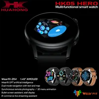 HK05 HERO 2025 Smart Watch Ultra Long standby 1.43AMOLED Bluetooth Call Health Monitoring Bluetooth watch for men and women 2