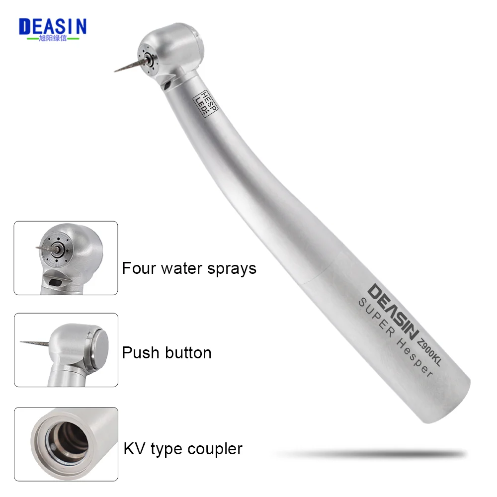 Dental Z900KL Fiber Optic Handpiece Torque Head Air Turbine Ceramic Bearing Dentist Tool Compatible with KaVo 2/4/6 Hole Coupler