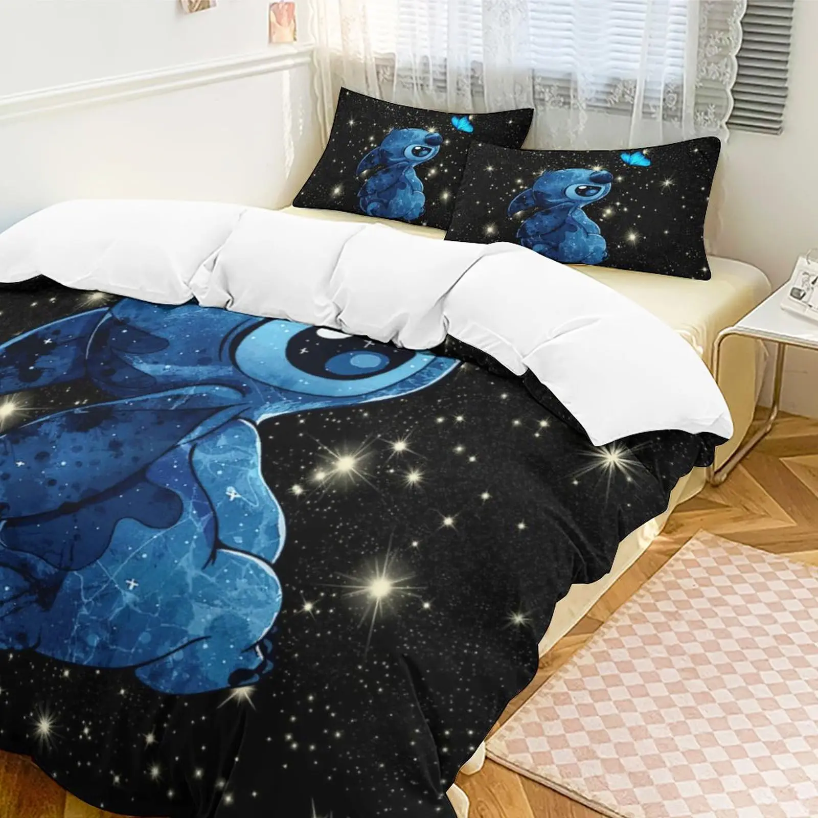 Stitch Kids Duvet Cover Cartoon Bedding Sets Quilt Cover Anime