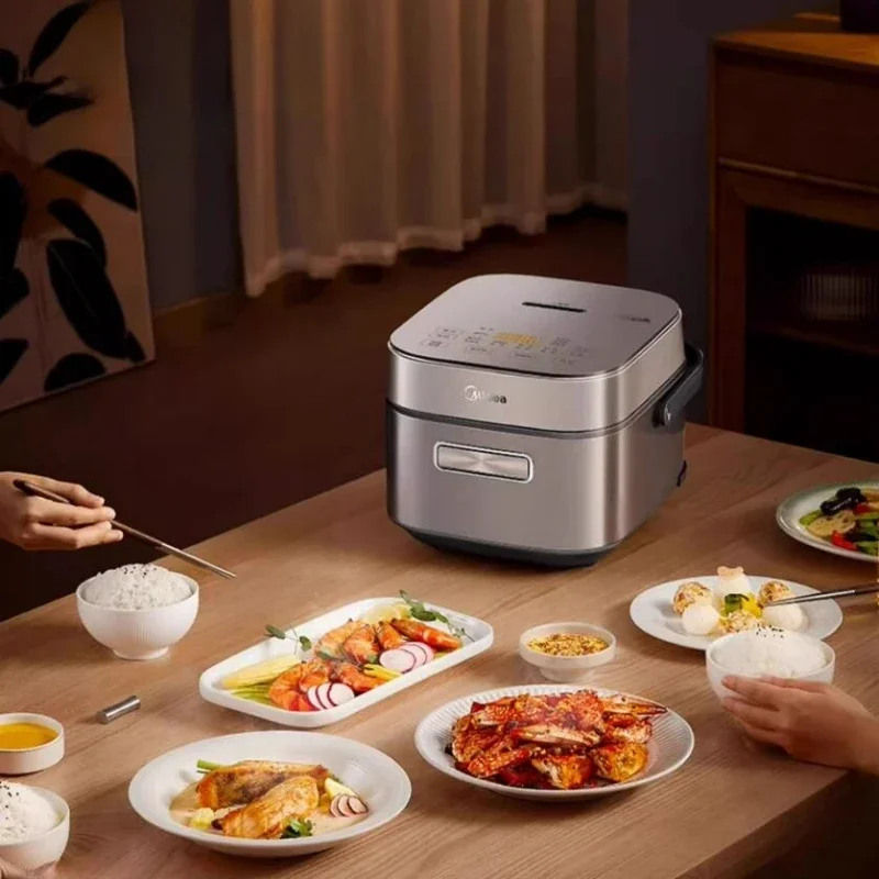 Midea 220V Rice Cooker 3L Pure Titanium Uncoated Inner Guts Rice Cooker IH Heating Low Sugar Healthy Rice Cooker 2