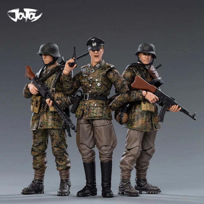 

JOYTOY 1/18 3.75 Action Figure (3PCS/SET) WWII Germany Wehrmacht Spring Camouflage Anime Collection Military Model Free Shipping