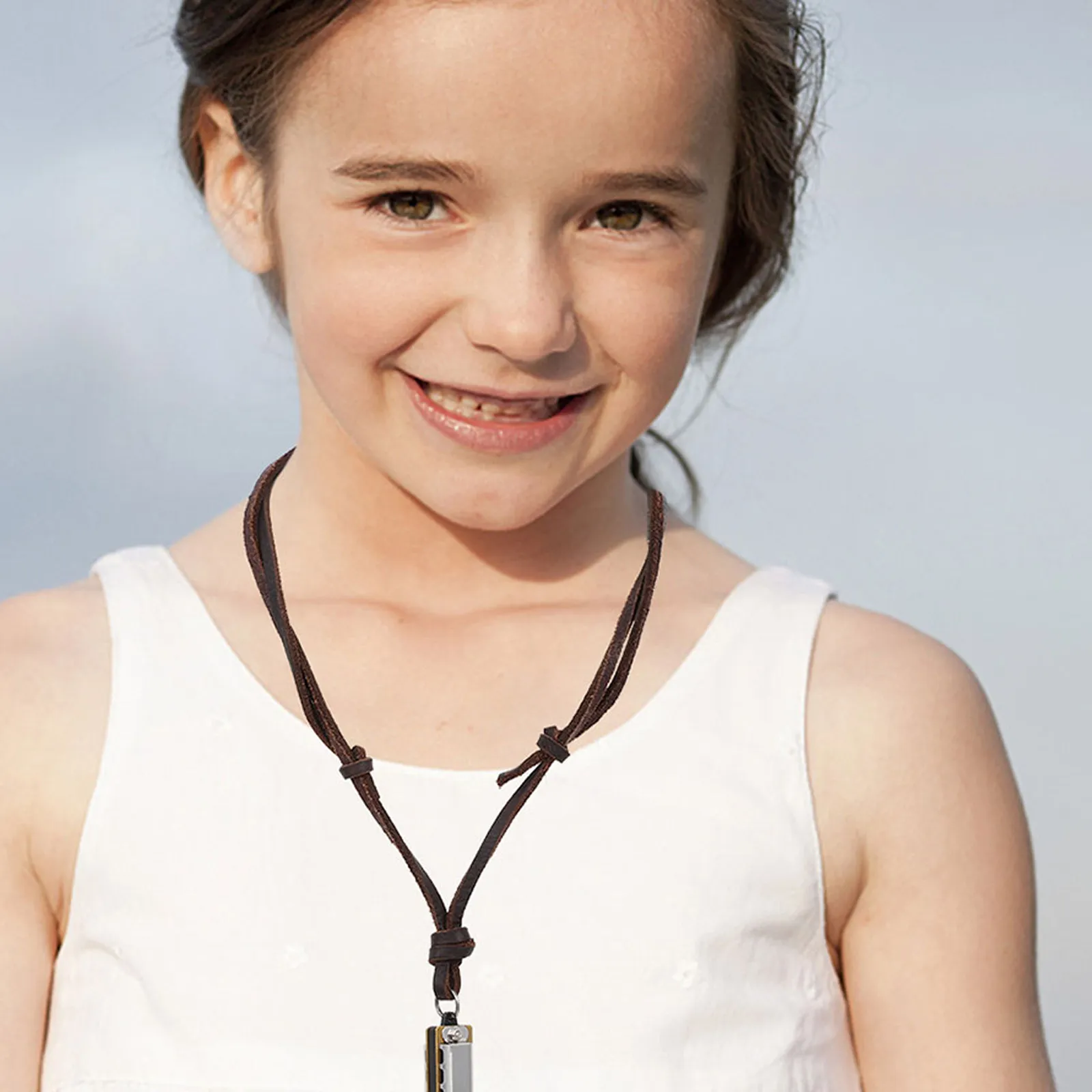 2Pcs 미니 하모니카 목걸이 펜던트 악기 쥬얼리 장난감용 작은 하모니카 선물 크리스마스