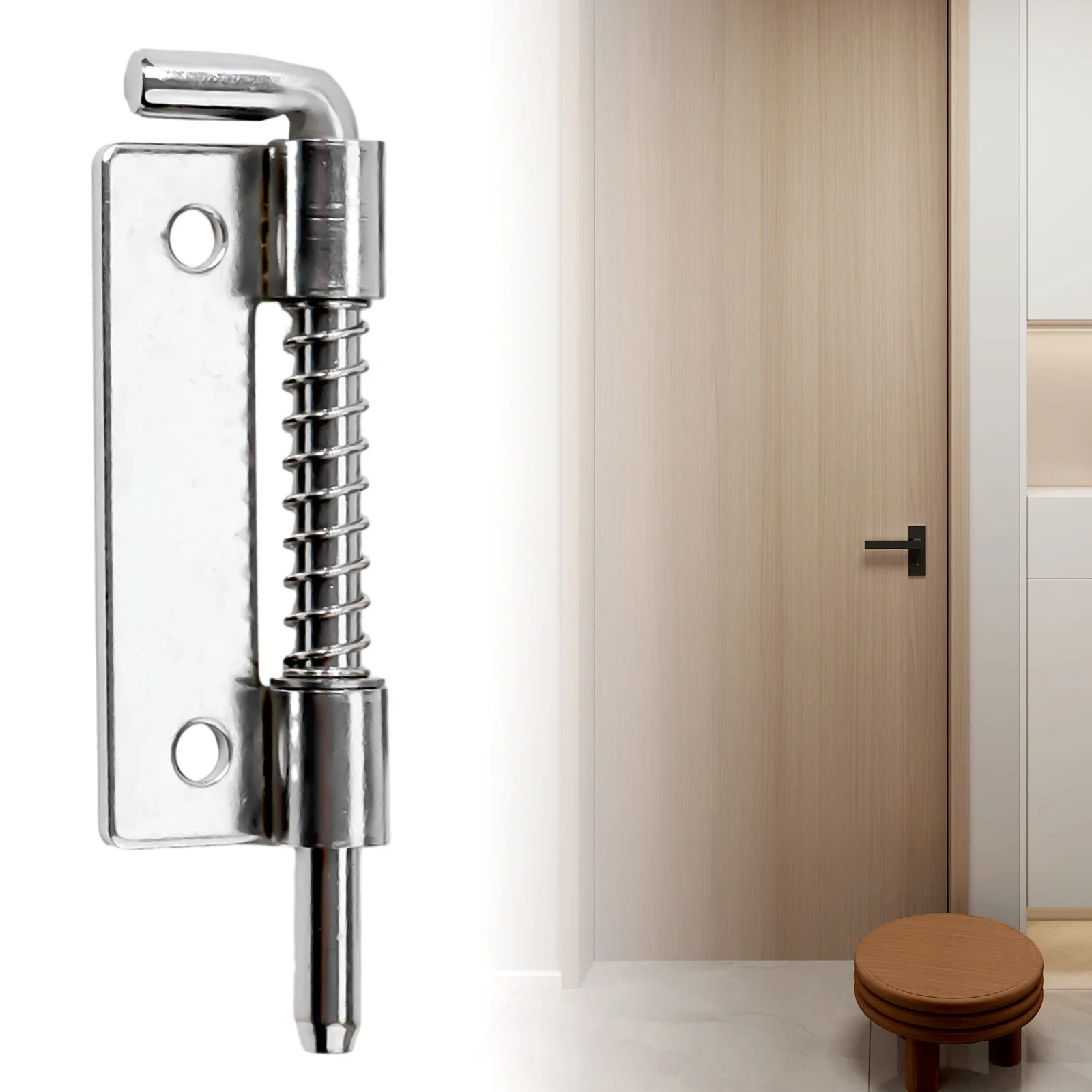 Description Picture 5 of itemBedroom Close The Door Firmly Latch Pin Furniture Latches Cabinets Door Cabinet Hinges Silver Wide Application
