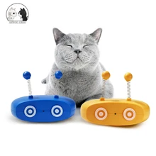 Cat Interactive Toy Teasing Cat Feather Toy Intelligent Automatic Toys Electric Laser Cat Toy Roly-poly Robot Pet Cat Supplies tanie tanio Zabawki laserowe CN (pochodzenie) cats