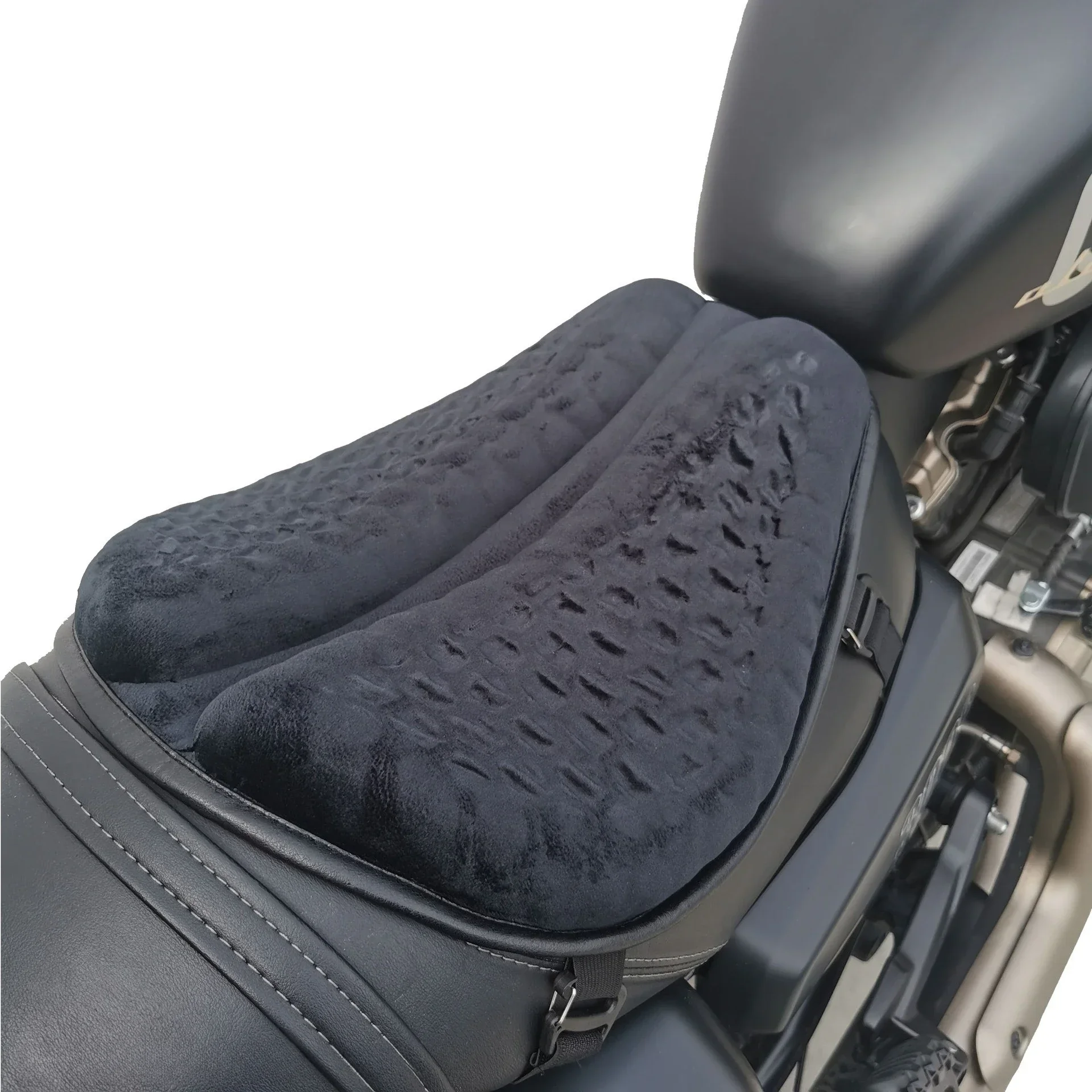 Cuscino Del Sedile Ammortizzante Per Moto 3D Traspirante Asiento Para Moto Riding Decompressione Antiscivolo Housse De Selle Moto
