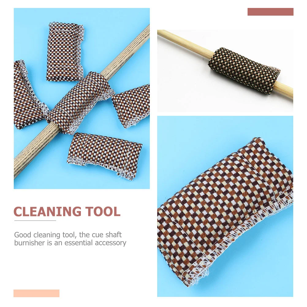 Durable Cloth Snooker Cleaner Lightweight Pool Stick Shaft Polisher Billiard Cloth Shaft Cleaner For Pool Stick