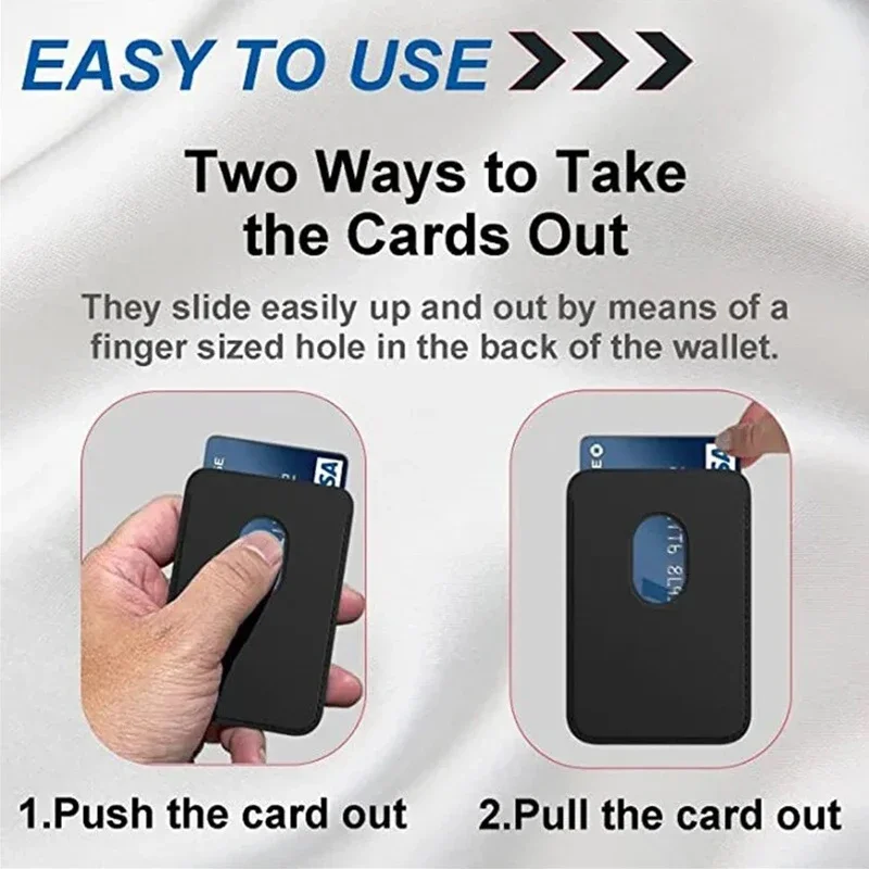 Premium Magnetic Leather Card Wallet Phone Case with MagSafe Compatibility