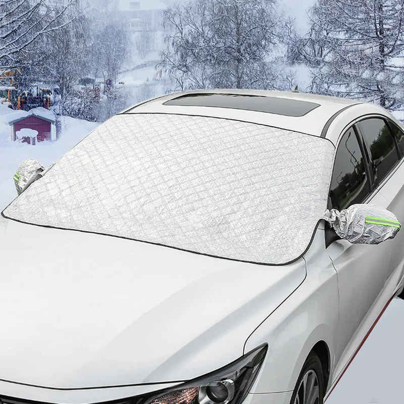 UniversalCarFrontWindshieldSnowCoverSunShadeForCarIceShield