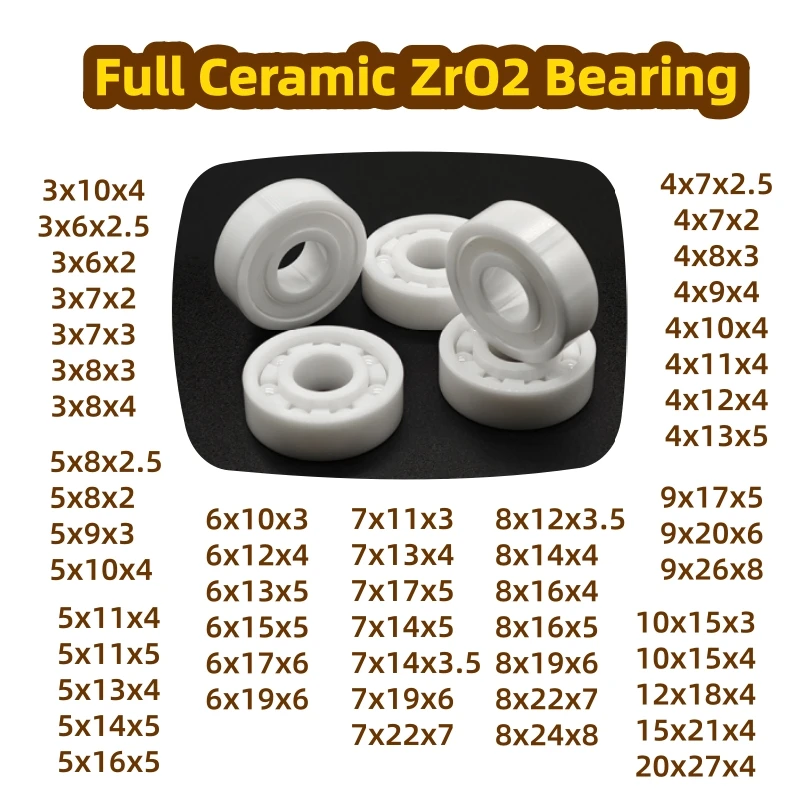 1PC スピニング & ベイトキャスティング リール 特殊 ZrO2 フルセラミック ベアリング ABEC-9 オイルフリー 623CE 3x10x4 683 CE 3x7x3 693 CE 3×8×4