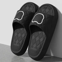Thick Sole Summer Beach Slides Mens Bath Anti-Slip Slipper Large Size 49 Soft Sandals Fashion Women Flip-Flops Cartoon Bear Shoe 1