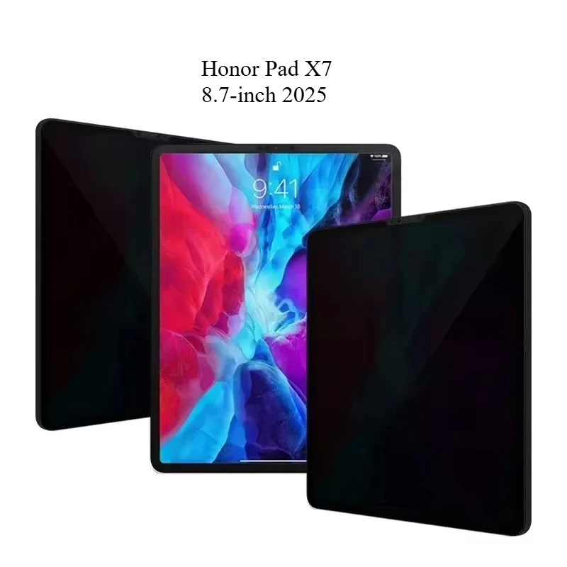 Enhanced Privacy Full Rubber Frosted Screen Protector for Tablets, 11.5-12.1 Inch 180° Vertical Shield
