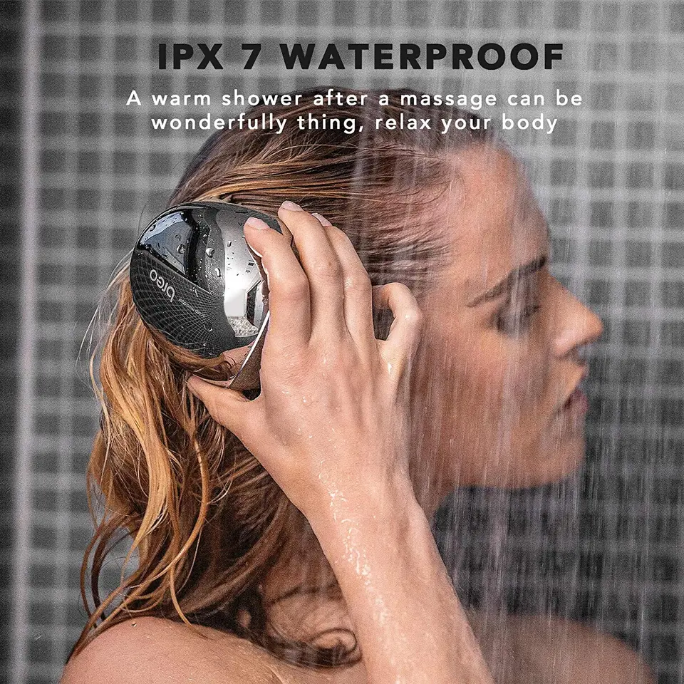 Breo Mini Pro Waterproof Electric Wireless Portable Infrared Technology Head Scalp Muscle Massager Hair Care_voghion.com