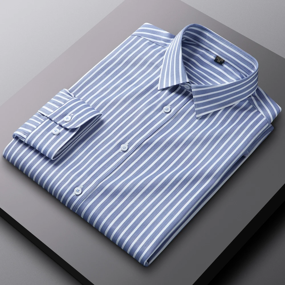 Men’s Classic Striped Lapel Shirt main image 1