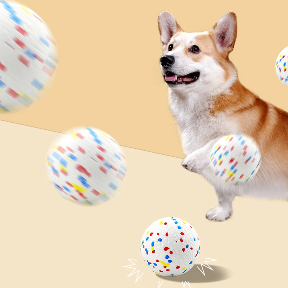 Bite Resistant Solid Dog Ball Toys for Small Large Dogs High Elasticity E-TPU Pet Chew Ball Toy Non Squeak Interactive Puppy Toy