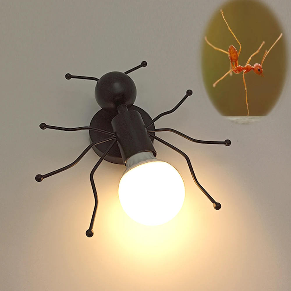 Modern LED  Wall Lamp Nordic Cartoon Doll Wall Lights  American Creative Metal Robot Sconce for Kids Baby Room Living Bedroom 3
