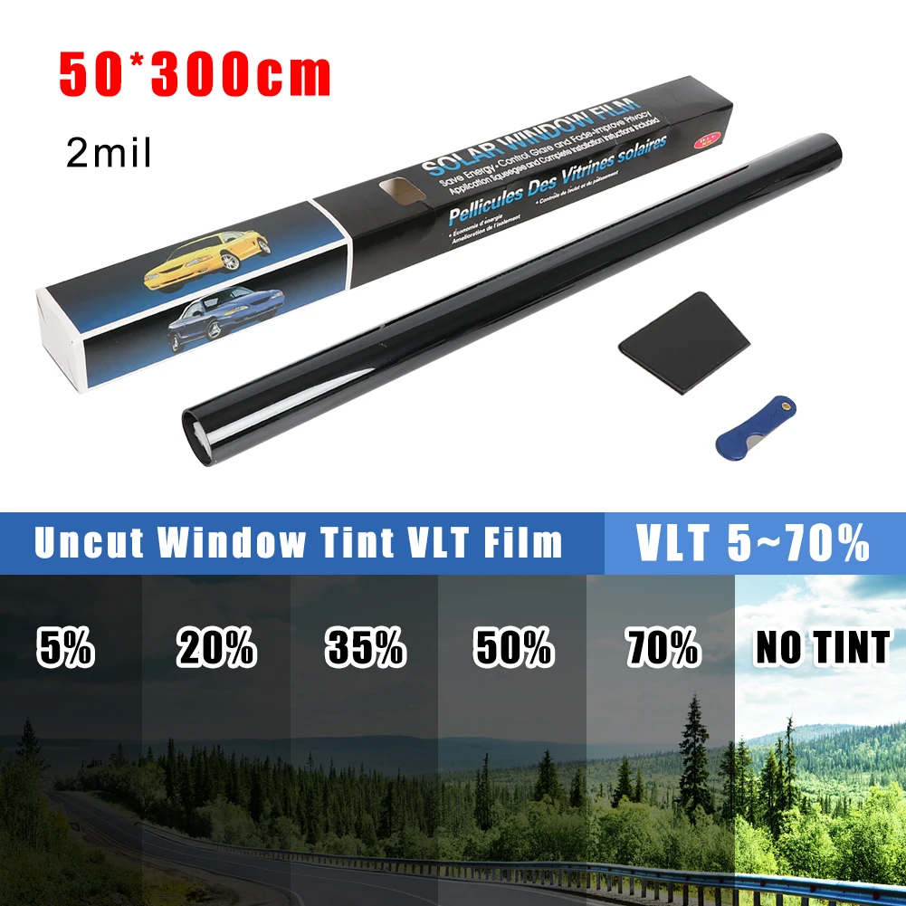 

5/20/35/50/70 Percent VLT Window Tint Film Glass Sticker Sun Shade Film For Car UV Protector Window Foils Sticker Films For Home