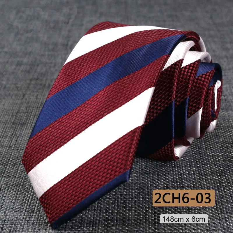 Neue Dünne 6CM Herren Krawatte Schlanke Schmale Krawatten Für Mann Plaids Gestreiften Paisley Jacquard Krawatte Business Party Corbatas krawatte – Detail 9