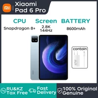 Xiaomi Tablet Xiaomi Pad 6 PRO Snapdragon 8+ 11" 144Hz 2.8K Display 8600mAh 67W Fast Charger Quad Speaker Quad Microphone Tablet 1