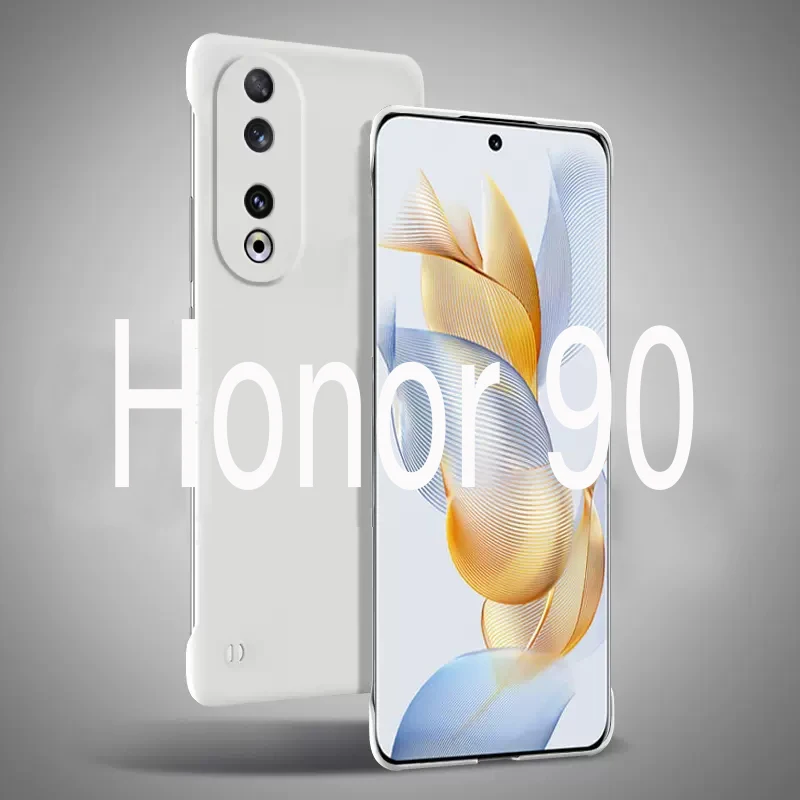 Slim Frameless Pure Color Shockproof Hard PC Back Cover