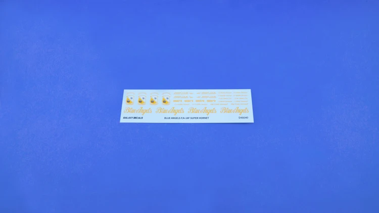 갤럭시 1/48 스케일 F/A-18F 블루 엔젤스 컬러 분리 다이컷 유연한 마스크 및 데칼 멩 LS-013 모델 키트용 D48040