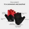 Cycling Gloves Breathable,Sweat Wicking,Comfortable,Versatile,Shock-Absorbing,Anti Slip Mountain Bike Riding Short Finger Gloves 3