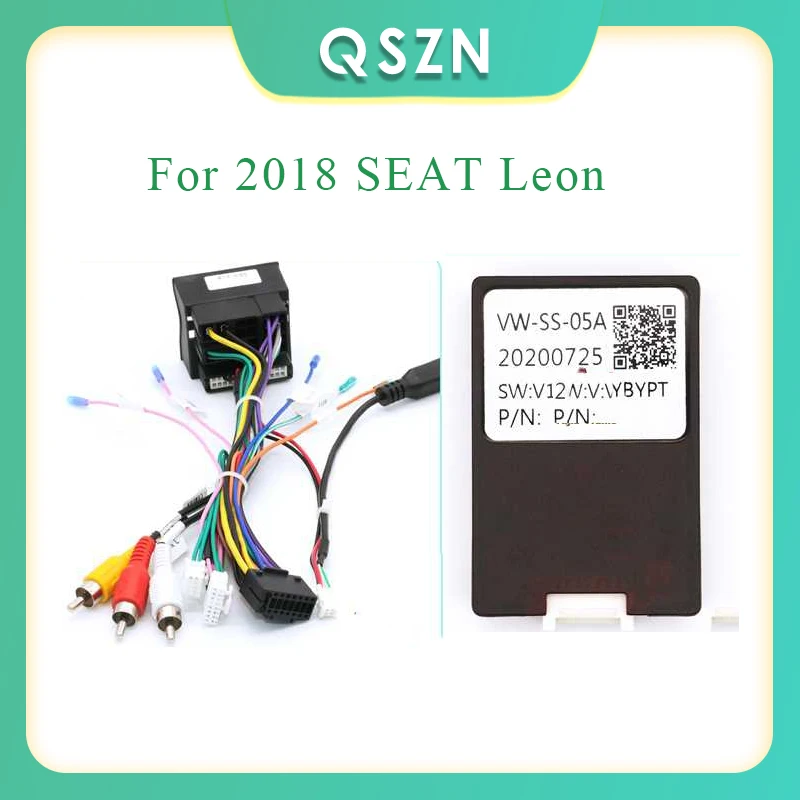 QSZN auto radio kabel canbus box Harness Adapter Auto Android Stecker Radio  Antenne Kabel Adapter Für 2018 SITZ Leon - AliExpress