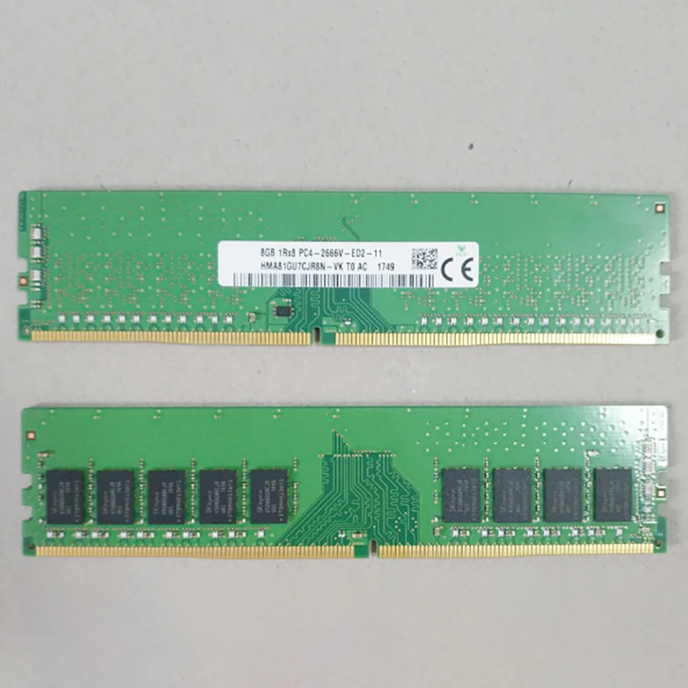 1 Pcs RAM For SK Hynix 8G 8GB 1RX8 PC4-2666V ECC UDIMM Memory DDR4 2666 HMA81GU7CJR8N-VK 5 1 Pcs RAM For SK Hynix 8G 8GB 1RX8 PC4-2666V ECC UDIMM Memory DDR4 2666 HMA81GU7CJR8N-VK - Image 3