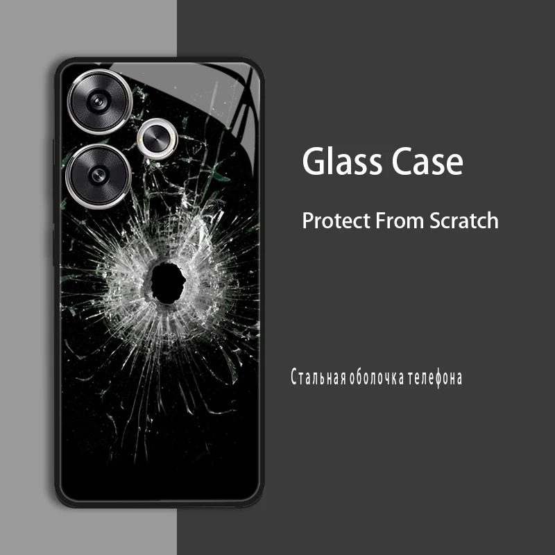 Enhanced Shockproof Tempered Glass Case Cover with Bumper Protection