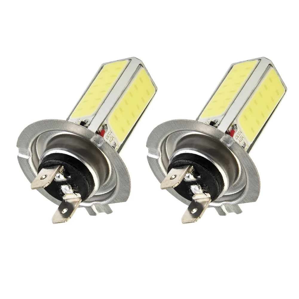 

2pcs H7 12V 25W COB High Low Beam Super Bright 6000K Xenon White LED Headlight Bulbs Kit Lighting & Lamps Car Accessories
