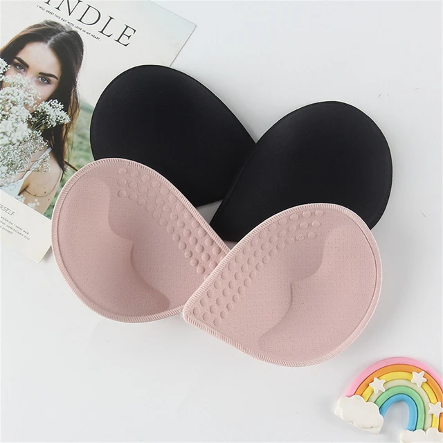 2pcs Flesh-colored Latex Bra Pads Suitable For Sports Bras And Bikini  Swimsuits