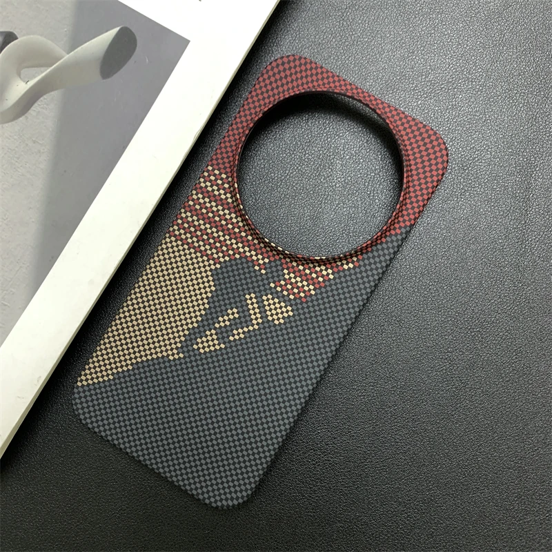 Luxury Slim Carbon Fibre Pattern Shockproof Matte Phone Case