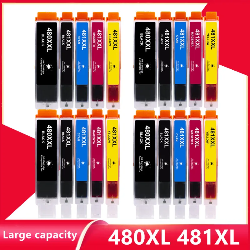 

Compatible PGI-480 CLI-481 PGI480 CLI481 480 481 480XL 481XL Ink Cartridge for Canon PIXMA TS8140 TS8240 TS9140 TS8340 Printer