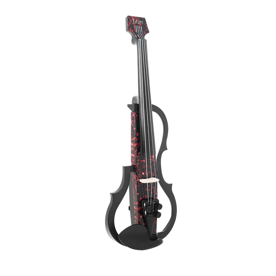 Headless Silent Electroacoustic Violin Professional 4/4 Electric Violin with Bow Headphone Cable Carry Case Accessories